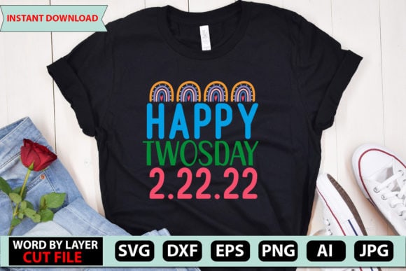 Happy Twosday 2.22.22 SVG Cut File