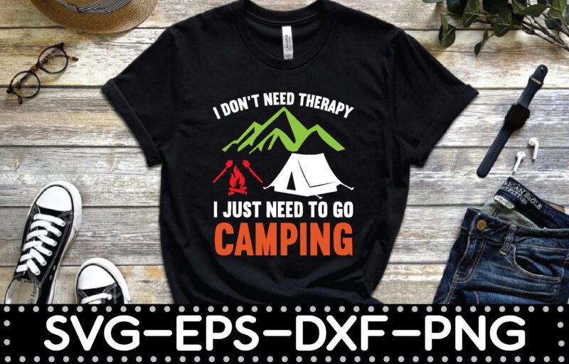 Camping t-shirt design bundle