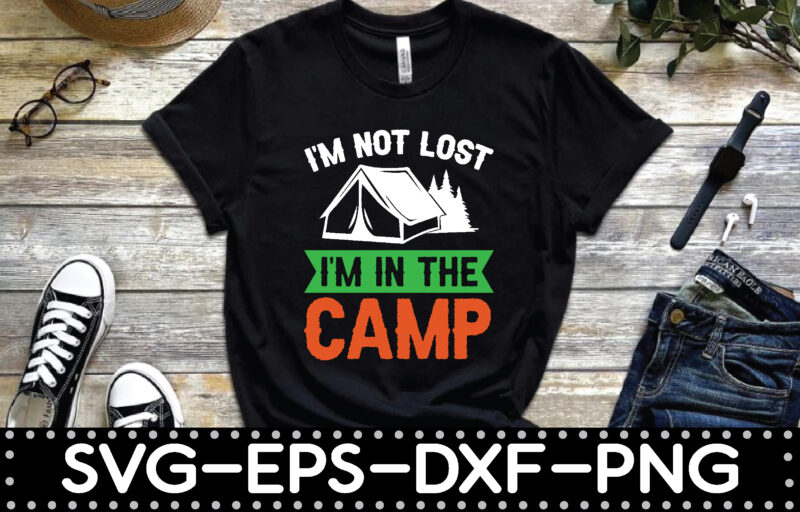 Camping t-shirt design bundle