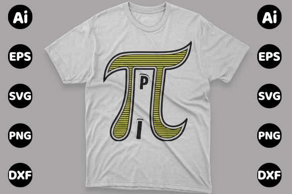 Pi day t-shirt design