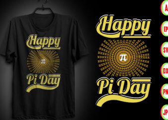 Pi Day Print Template t shirt illustration