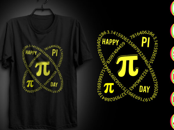 Pi day t-shirt design