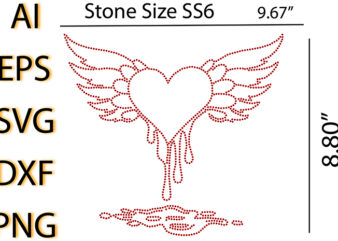 Rhinestone Love shape/heart