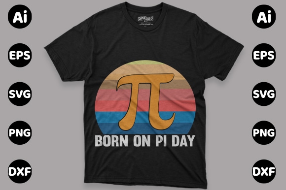 Pi day t-shirt design