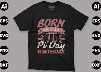 Pi Day Print Template t shirt illustration