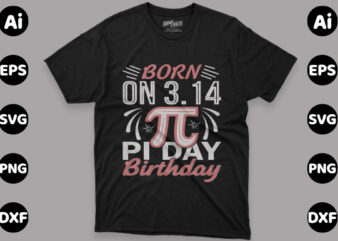 Pi Day Print Template t shirt illustration