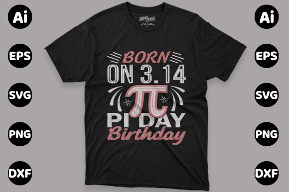Pi day print template t shirt illustration Pi day print template t shirt illustration