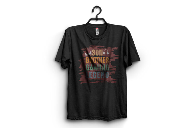 Son Brother Gaming Legend T-shirt Design