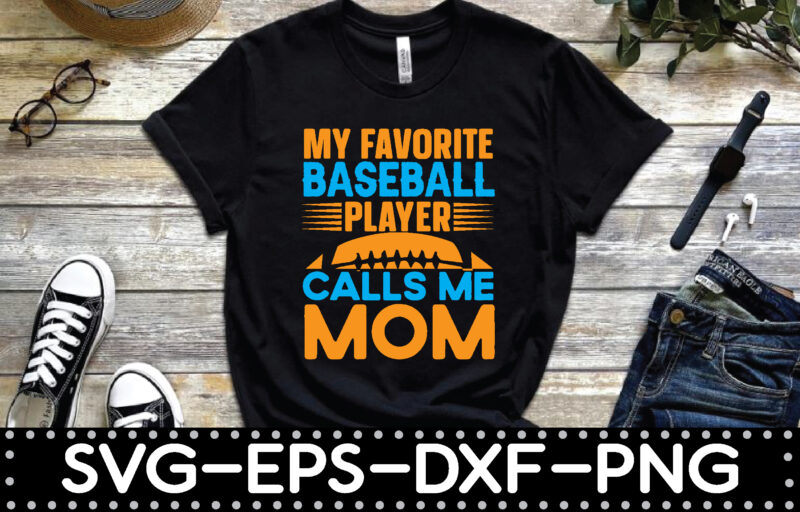 My Favorite Pitcher Calls Me Mom Baseball Cute Funny T-Shirt