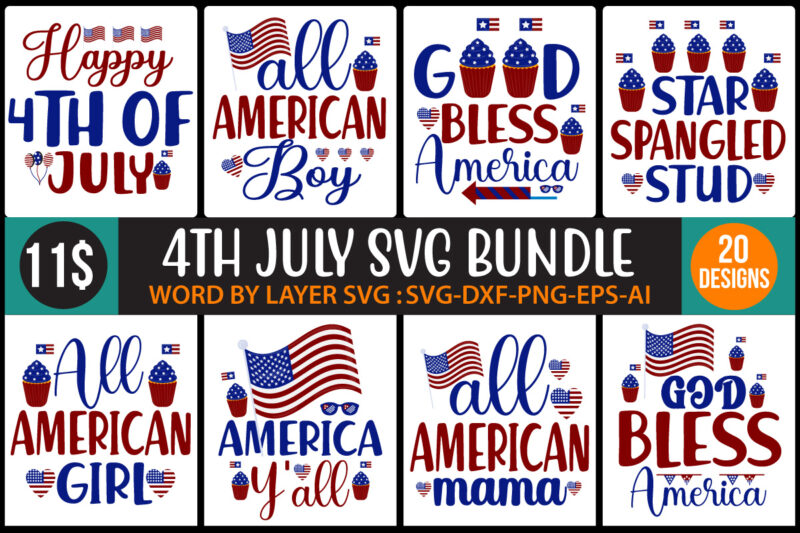4Th July SVG Bundle vol.4