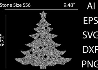 Tree rhinestone design