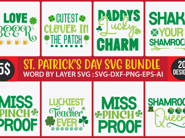 St.patrick’s svg vector for t-shirt bundle ,clover svg cricut cut file cut file cricut cut file for cricut digital images funny st. patrick’s png half leopard png irish svg leprechaun