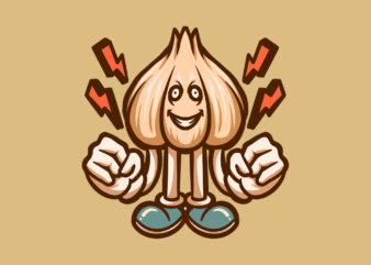strong garlic cartoon