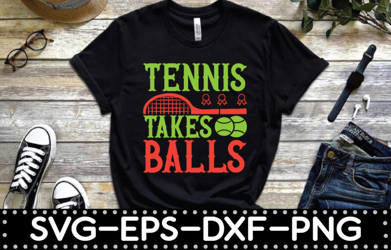 Tennis ball t-shirt design bundle
