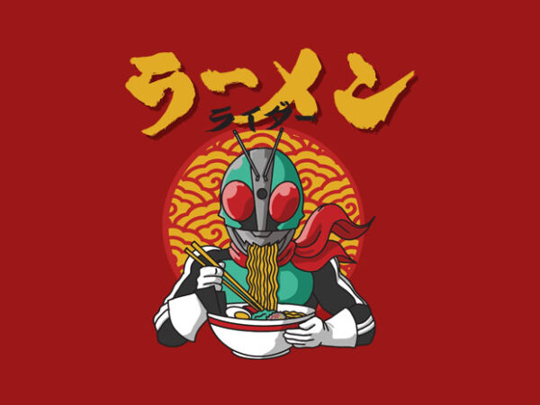 Ramen rider t shirt design online