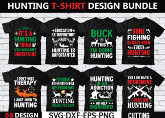 Hunting t-shirt design bundle