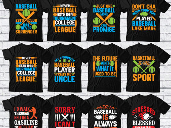 Baseball t-shirt design bundle - Buy t-shirt designs