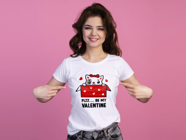 Please be my valentine | cute cat custom made t shirt design for sale