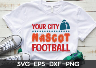 your city mascot football t shirt