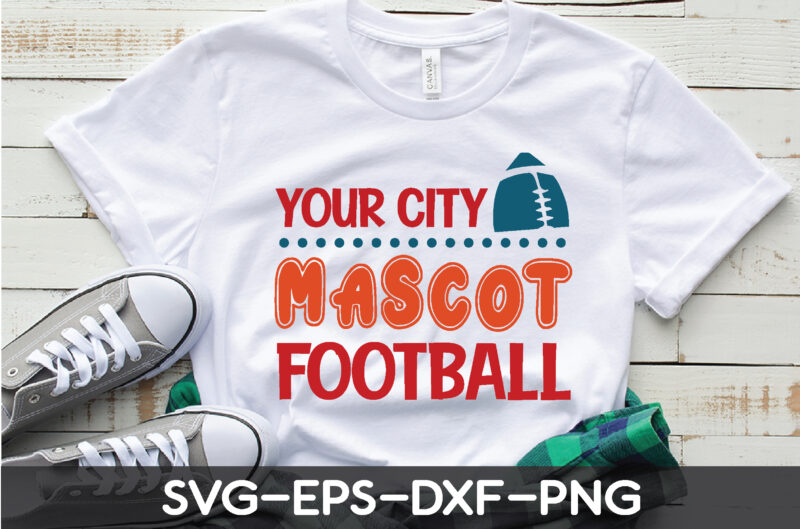 your city mascot football t shirt
