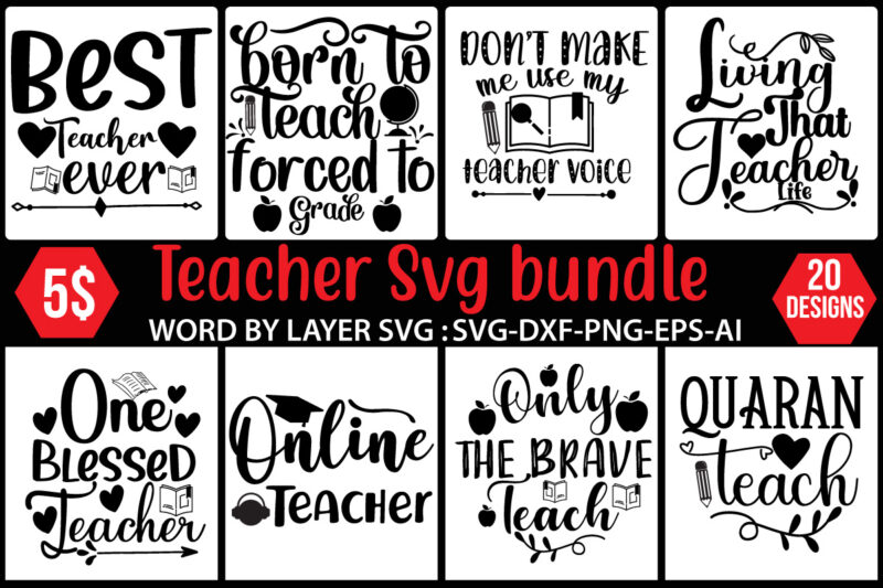 Teacher Svg Bundle