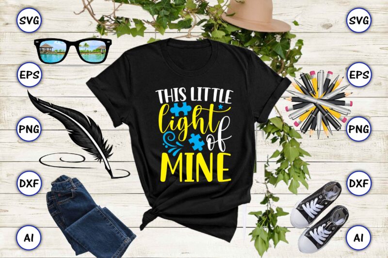 This little light of mine PNG & SVG vector for print-ready t-shirts design, SVG, EPS, PNG files for cutting machines, and t-shirt Design for best sale t-shirt design, trending t-shirt