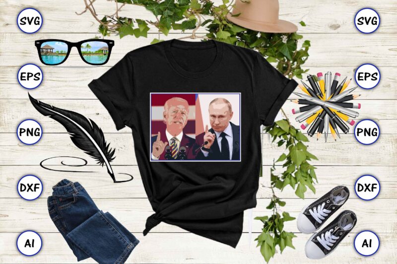 Joe Biden and Russian President Vladimir Putin Vector T-shirt best selling design