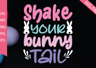 shake your bunny tail SVG cut files