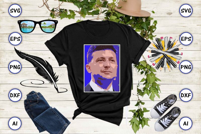 Ukraine’s Heroic Zelensky Best sale t-shirt template SVG vector design