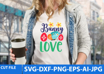 Buuny Love T Shirt Design, Buuny Love Svg Design