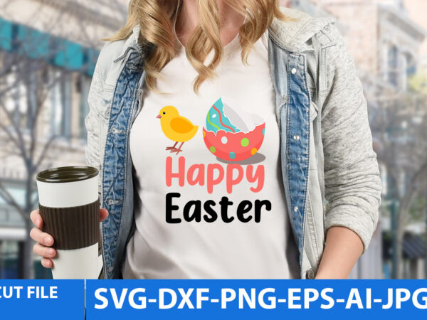 Happy easter t shirt design