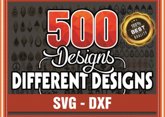 500 HUGE Earring Designs SVG Bundle, Different Earring Designs, Cuttable Leather Wood Acrylic, SVG Cut Files, Instant Digital Download 690958284