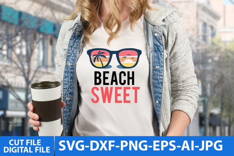 Beach Sweet T Shirt Design,Beach Sweet Svg Cut File,Summer Svg Design,Summer Svg Quotes