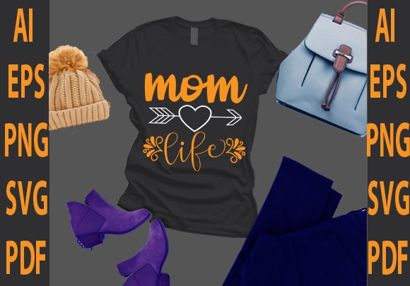 Mom life t shirt designs for sale
