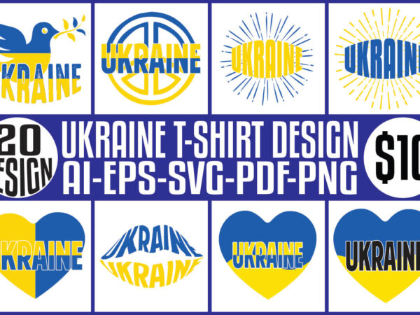 Ukraine t-shirt design bundle