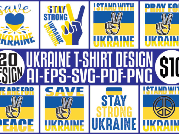 Ukraine t-shirt design bundle