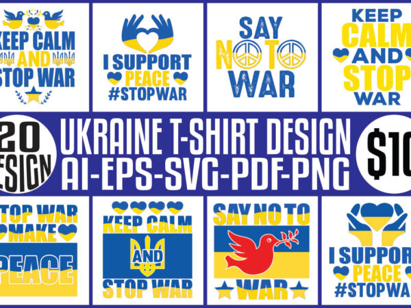 Ukraine t-shirt design bundle