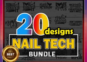 Nail Tech SVG Bundle | Nail Artist SVG Cut Files | commercial use | instant download | printable vector clip art | Love Nails Shirt Print 825303862