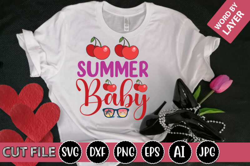 Summer Baby SVG Vector for t-shirt