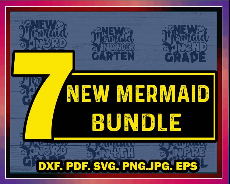 20New Mermaid SVG Bundle, Mermaid In 1st Grade, Mermaid In 2nd Grade, Mermaid In 3rd Grade,New Mermaid In 4th Grade,New Mermaid In 5th Grade 827643577