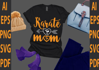 karate mom t shirt vector art