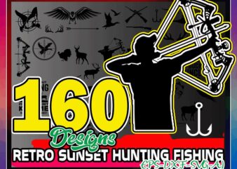 160 Retro Sunset Hunting Fishing Bundle, Retro Sunset Clipart, Hunting Clipart, Vintage Sunset Hunting Fishing, Best Buckin’ Uncle Ever 858336244