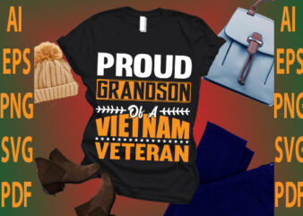 proud grandson of a Vietnam veteran t shirt illustration