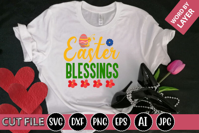 Easter Blessings SVG Vector for t-shirt