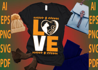 love t shirt vector graphic