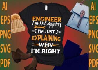 engineer i’m not arguing i’m just explaining why i’m right vector clipart
