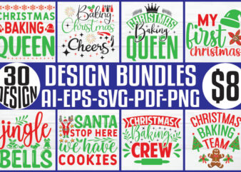 Christmas T-shirt And SVG Design Bundle