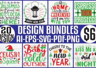 Christmas T-shirt And SVG Design Bundle