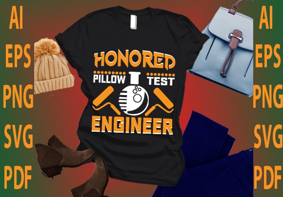 Honored pillow test engineer graphic t shirt
