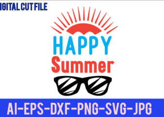 Happy Summer Svg Design